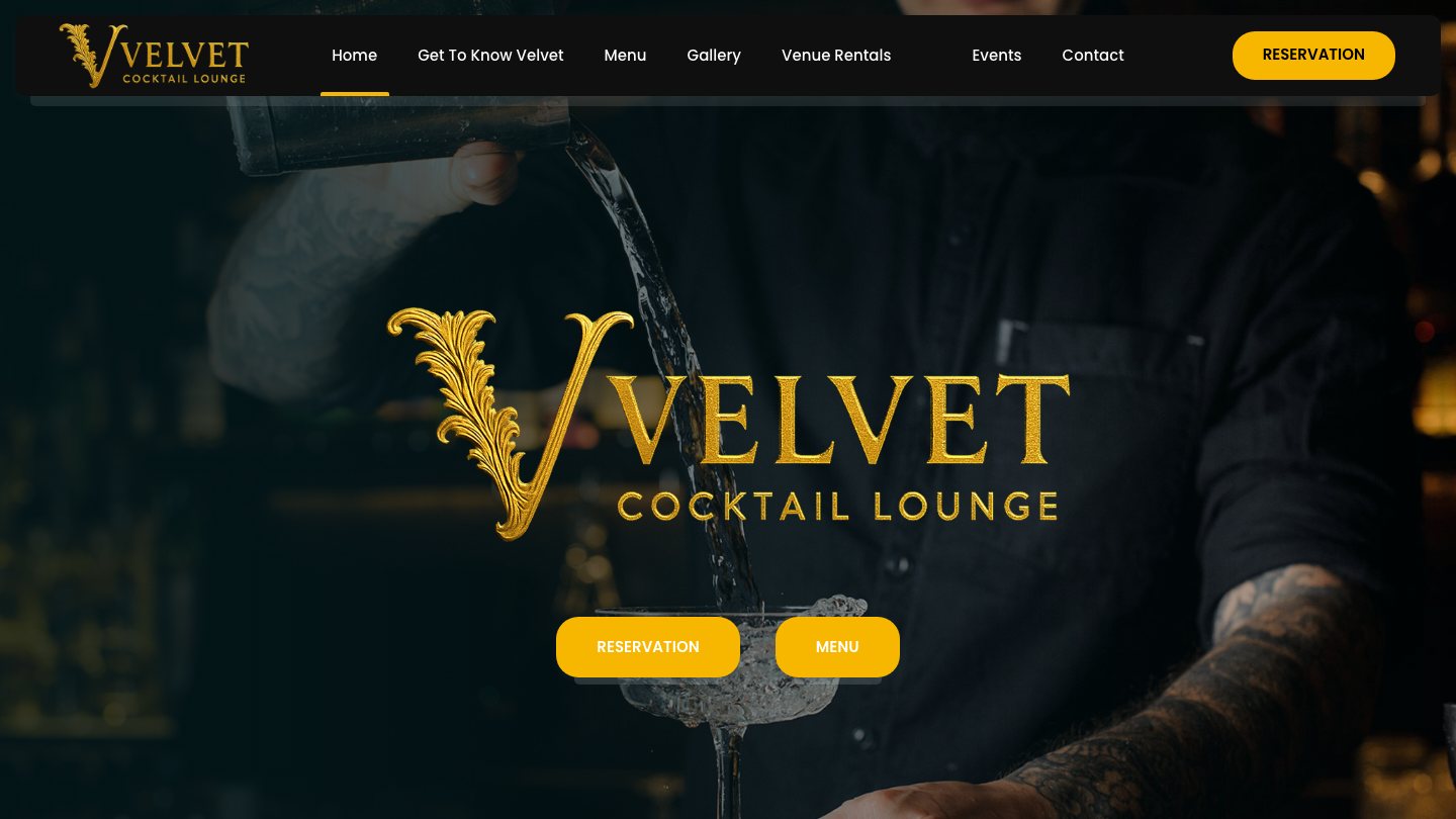 Velvet Cocktail Lounge website